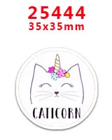 25444 30 шт. плоское украшение из смолы Единорог смолы pr25444 - Цвет: 25444