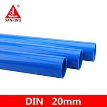 Sanking 2pcs UPVC Pipe 20mm PVC Connector Garden Irrigation System Water Pipe Fitting Kitchen Faucet Accessories Joints