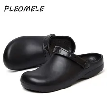 EVA/мужские слипоны для ресторана, кухни; обувь шеф-повара; нескользящие маслостойкие шлепанцы шеф-повара для пекарни; мягкие сандалии официанта