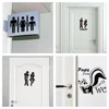 Kitchen Bathroom Bedroom Playroom Office Toilet Entrance Sign Door Stickers For Home Decoration Diy Vinyl Wall Art Quotes Decals ► Photo 3/6