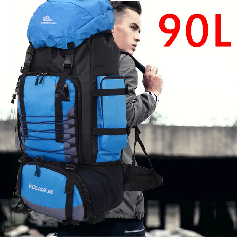80L Waterproof Outdoor Sport Travel Camping Hiking Backpack Luggage Rucksack Bag 