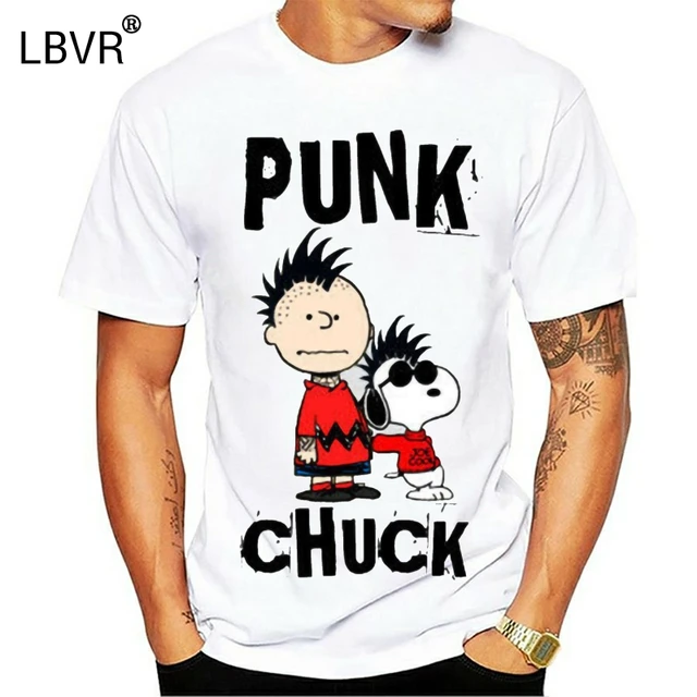 Punk Chuck Snoppy Charlie Brown Funny 