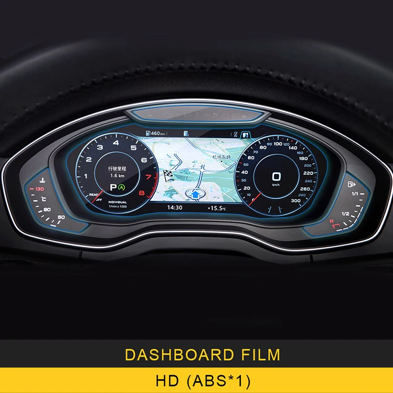 Для Audi Q5 FY автомобильный Стайлинг панель монитора Защитная пленка для экрана HD крышка Накладка наклейка интерьерные аксессуары