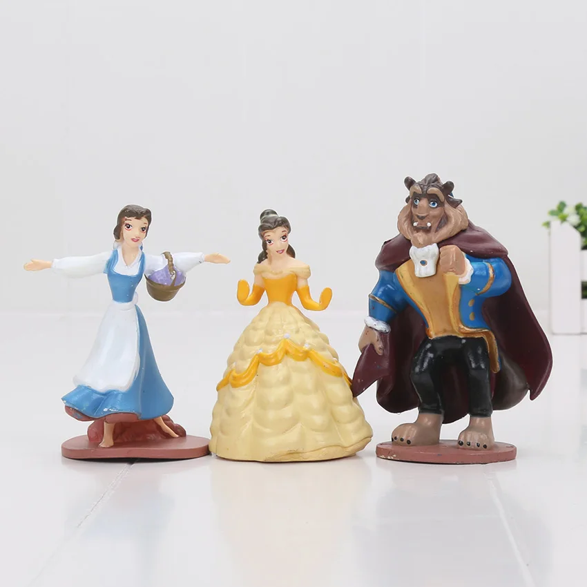 3 шт./партия зверь ПВХ Фигурки 5 10 см игрушки девушки красота Коллекционная модель