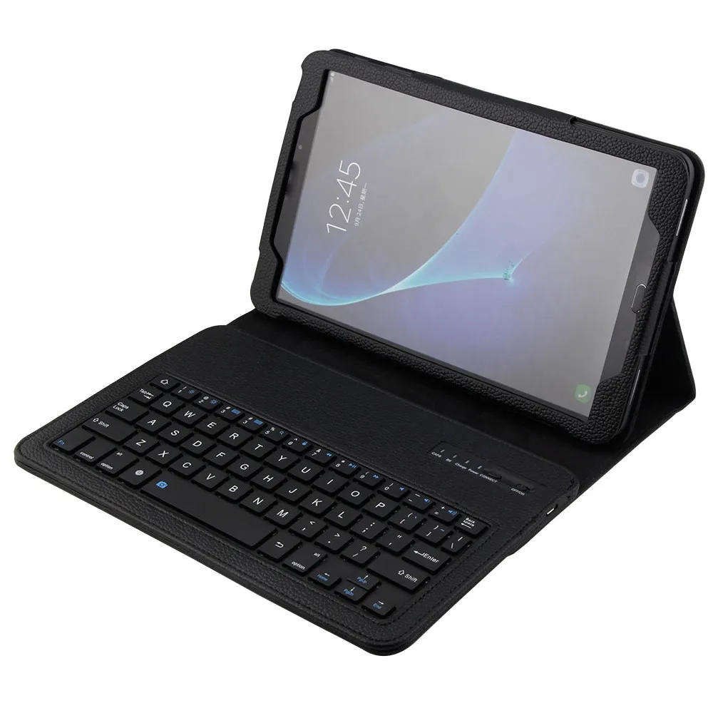 Bluetooth клавиатура чехол для Samsung Galaxy Tab A 10,1 T580 Funda + пленка + ручка клавиатура мини беспроводной