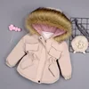 2022 Autumn Winter Fur Collar Children Down Jackets For Girls Warm Kids Down Coats For Girl 2-8 Years Outerwear Kids Clothing ► Photo 1/6