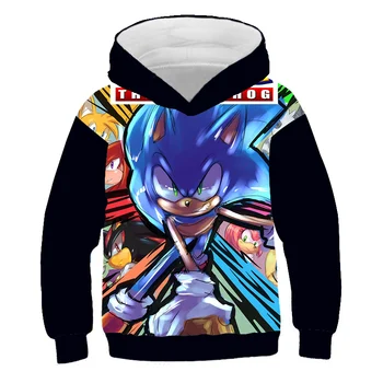 

3D Children's Hoodie Hip Hop Casual Top Long Sleeve Hoodie Tee Streetwear 4T-14T