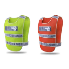 Reflective running vest High Visibility Safety Gear Outdoor Protector Tank Top Construction Driving Warning Outer Wear