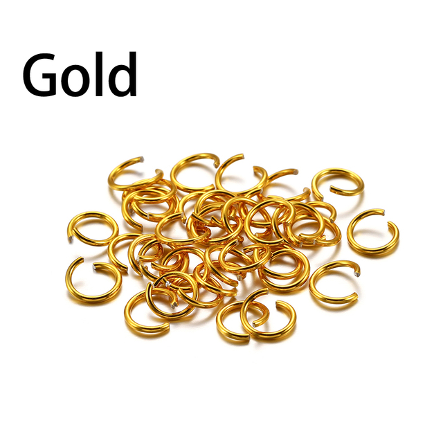 6 8 10 mm Aluminum Soft Open Jump Ring Split Rings Connectors For DIY Jewelry Making Findings Supplies Accessories