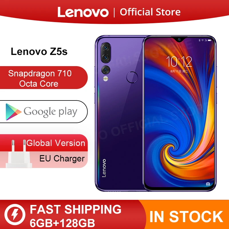 ^*Best Offers Global Version Lenovo Z5s Snapdragon 710 Octa Core 128GB Mobile Phone Face ID 6.3inch Android P Triple Rear Camera Smartphone ^*Best Offers Global Version Lenovo Z5s Snapdragon 710 Octa Core 128GB Mobile Phone Face ID 6.3inch Android P Triple Rear Camera Smartphone
