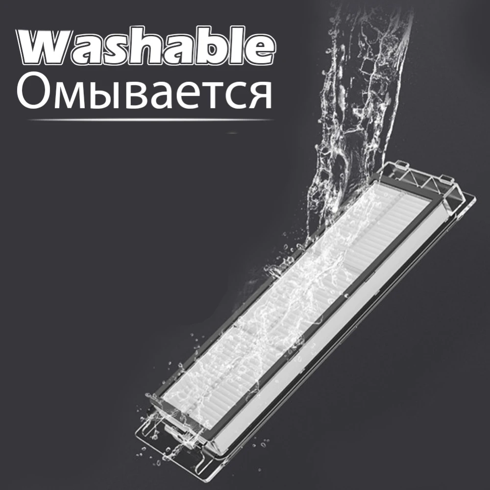 For Xiaomi Roborock S5 Max S6 S50 S51 S55 Vacuum Cleaner Part Accessories HEPA Filter + Side Brush + Main Brush + Mop Cloths