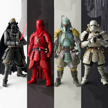 

Star Wars Action figure Black series Jedi knight Master Yoda Boba Fett Model Black Samurai Anime figure Toy for Kids Decoration