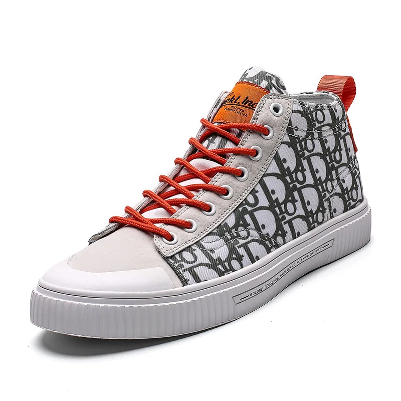 

Autumn trend high canvas shoes boys clown shoes ventilation shoes sports men's shoes 3 Couleur