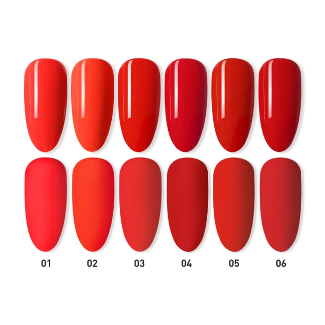 Beautilux Gel Nail Polish Lot Soak Off UV LED Semi Permanent Nails Gels Kit Lacquer Nail Art Design Varnish Wholesale Set of 6 001-006