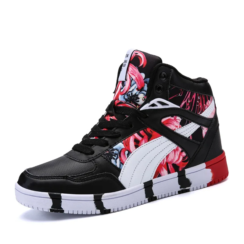

Winter High Help Cotton-padded Shoes Male Shoe Increase Down Keep Warm Snowfield Street Student Leisure Time Motion Lovers Skate