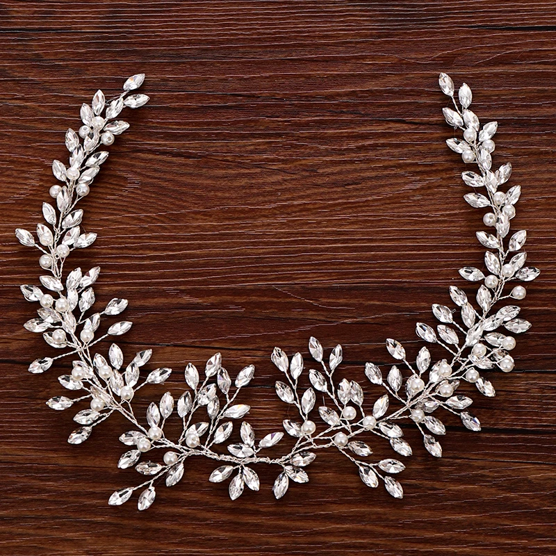 Стразы свадебные аксессуары украшение для невесты головной убор блестящая