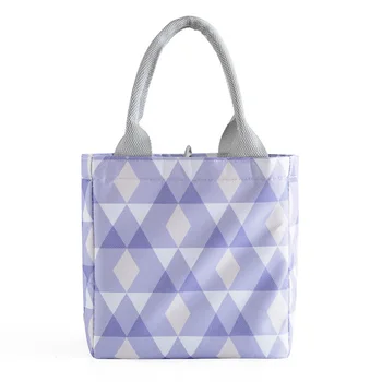 

Oxford Fabric Tote Aluminum Foil Picnic Muti-function Printing Thicken Shopping Waterproof Leakproof Lunch Bag Insulation