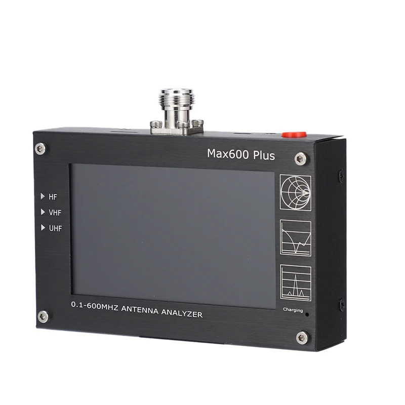 BESTMax600 Plus HF/VHF/UHF антенный анализатор 0,1-600 МГц с 4,3 дюймовым TFT lcd сенсорным экраном