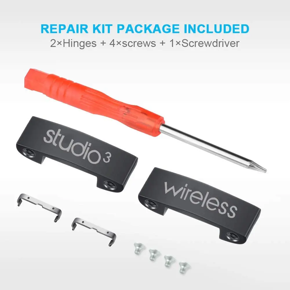 for Studio 3 Hinge Parts Accessories Headband Connector Repair Kit Compatible with Beats by Dre Studio 3 0 Wireless Headphones