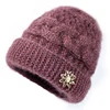 Winter middle-aged and elderly hats Beanies mother warm plus velvet thick woolen knitted hat ► Photo 1/6