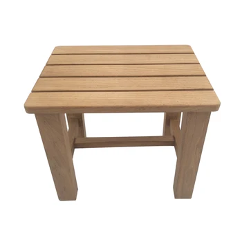

Teak Shower Bench, Solid Wood Waterproof Shower Chair For Elderly Pregnant Woman,change Shoes Stool Widen Anti-skid Bath Chair