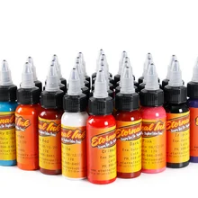 Профессиональный набор для татуировки художественные краски 30 мл/бутылка 50 шт. Maquillaje permanente бровей губ подводка для тела 50 цветов