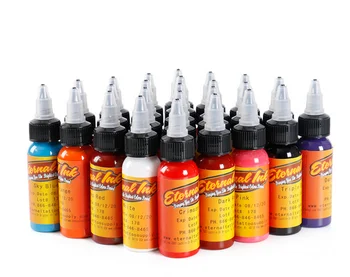 

professional Tattoo Set Art Paints 30ml / bottle 50 pieces Maquillaje permanente Eyebrow lip liner body 50 colores