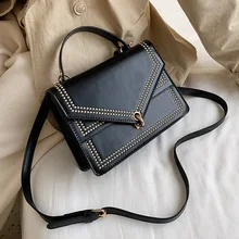 Маленькие сумки через плечо из искусственной кожи для женщин, дизайнерские сумки через плечо с вышивкой, женские дорожные сумки