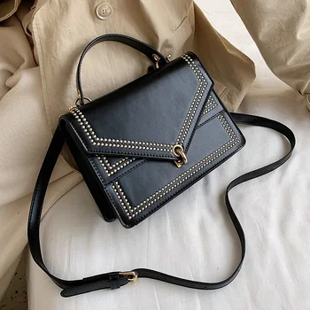 

Small PU Leather Crossbody Bags For Women 2020 Embroidery Designer Shoulder Messenger Bag Female Travel Handbags