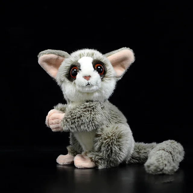 Cute Northern Lesser Galago Soft Monkey Doll Simulation Galago Senegalensis Realistic Cuddly Animal Model Plush Toy Kids Gift