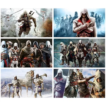

5D DIY Diamond Painting Game Poster Assassin Creed Full Square/Round pictures Diamond Embroidery Mosaic wall home Decoration