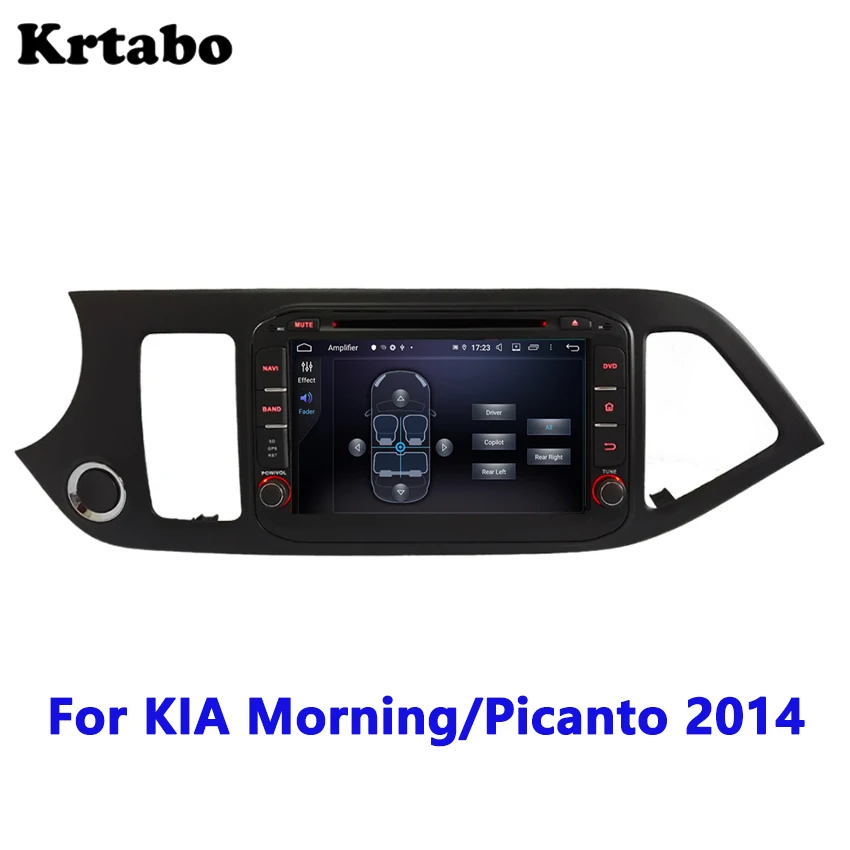 Krtabo для KIA Morning/Picanto Автомобильный Радио Android мультимедийный плеер магнитофон автомобильный DVD gps навигация стерео