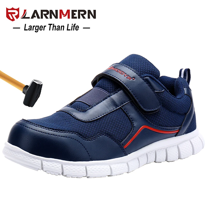 

LARNMERN Men's Work Safety Shoes Steel Toe Anti-smashing Breathable Lightweight Construction Protective Footwear