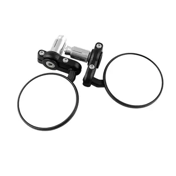

Mb-Mr010-Bk Round Motorcycle Mirror Motorbike Handlebar End Rearview Moto Hand Bar Universal Handle Bar Side Mirror