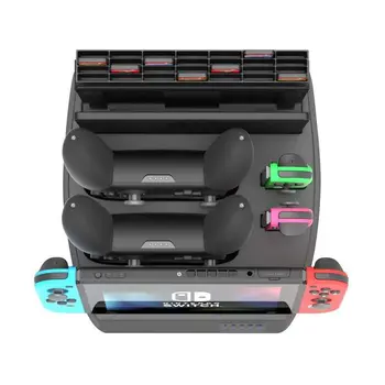 

AM05-Charging Display Stand for Nintendo Switch Charging Dock and game holder for Switch Console, Joy-Con Controllers, Switch Pr