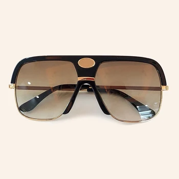 

Retro Square Sunglasses Women Men With Oversize Mirror Gradient Goggles UV400