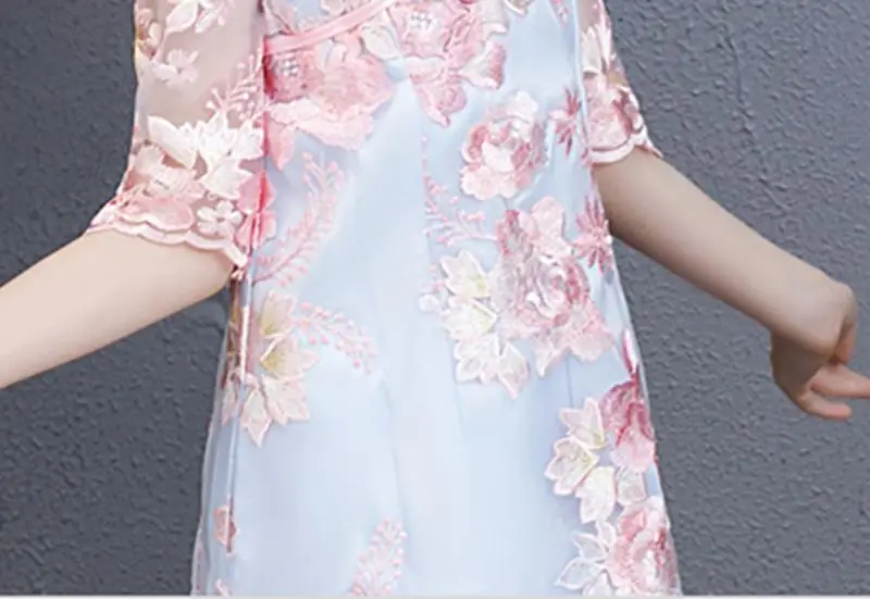 Платье для мамы и дочки, Cheongsam для мамы и дочки,, вечерние платья-двойки для мамы и дочки, одежда для всей семьи, Qipao J307