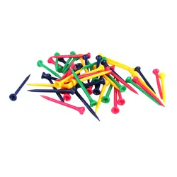 50 шт смешанных цветов Пластиковые Градуированные гольф-тройники 80 мм Гольф аксессуары для гольф-игры