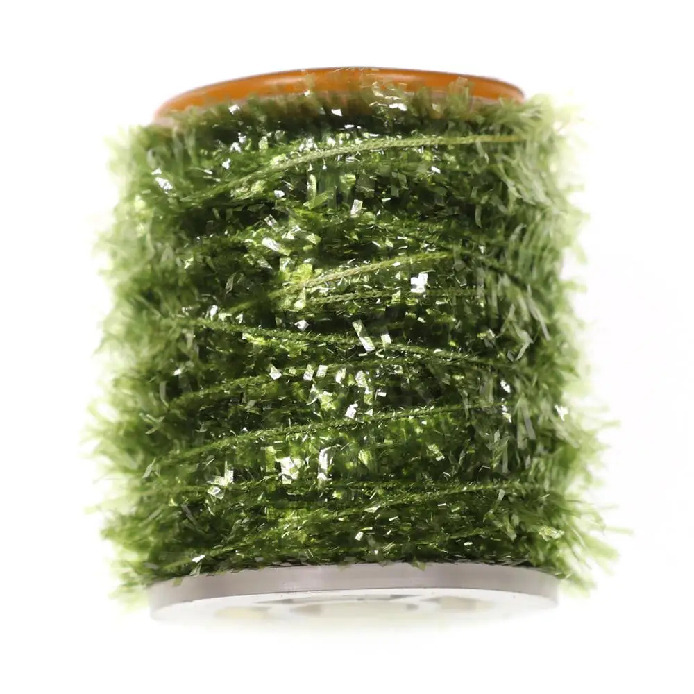 Vampfly 2 Spools Fishing Fly Tying Ice Chenille  Material For Knitting Streamer Fly Marabou Jig Ice Jig Flies Bass Pike Lures