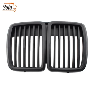 

YOLU Front Kidney Matte Black Grill Grilles for BMW E30 318 320 325 1982-1994 Car Front Bumper Grille Styling Accessory