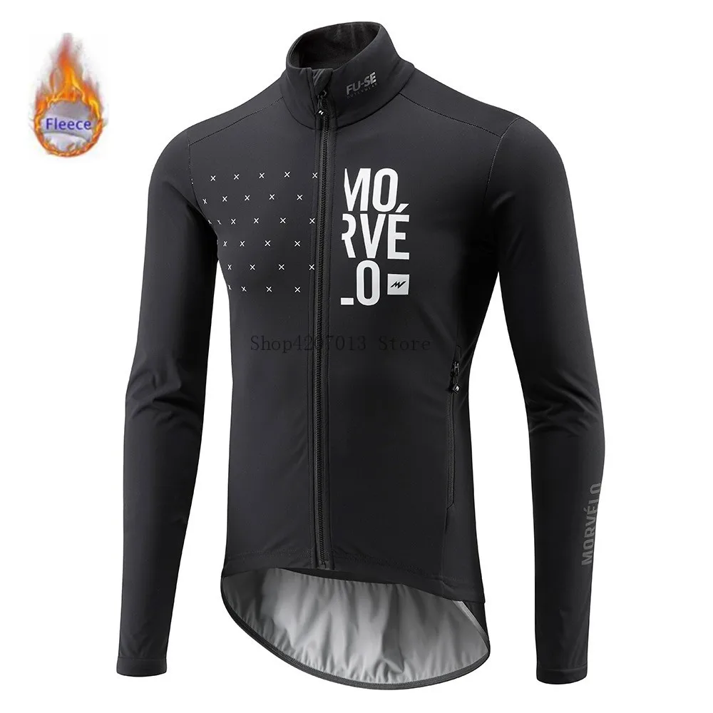 Preise 2019 Morvelo Winter Thermische Fleece Fahrrad Langarm Radfahren Jersey Männer Kleidung Pro Team Außen Bike Kleidung Ropa Ciclismo