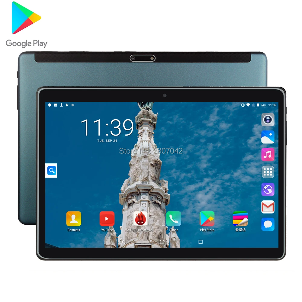 Планшет с двумя SIM картами 10 1 дюйма Android 9 0 GPS Wi Fi Bluetooth 5 Мп|Планшеты| |