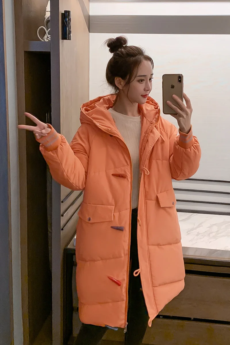 Abrigos Mujer Invierno 2019 новая Парка хлопковая стеганая куртка с капюшоном теплая зимняя
