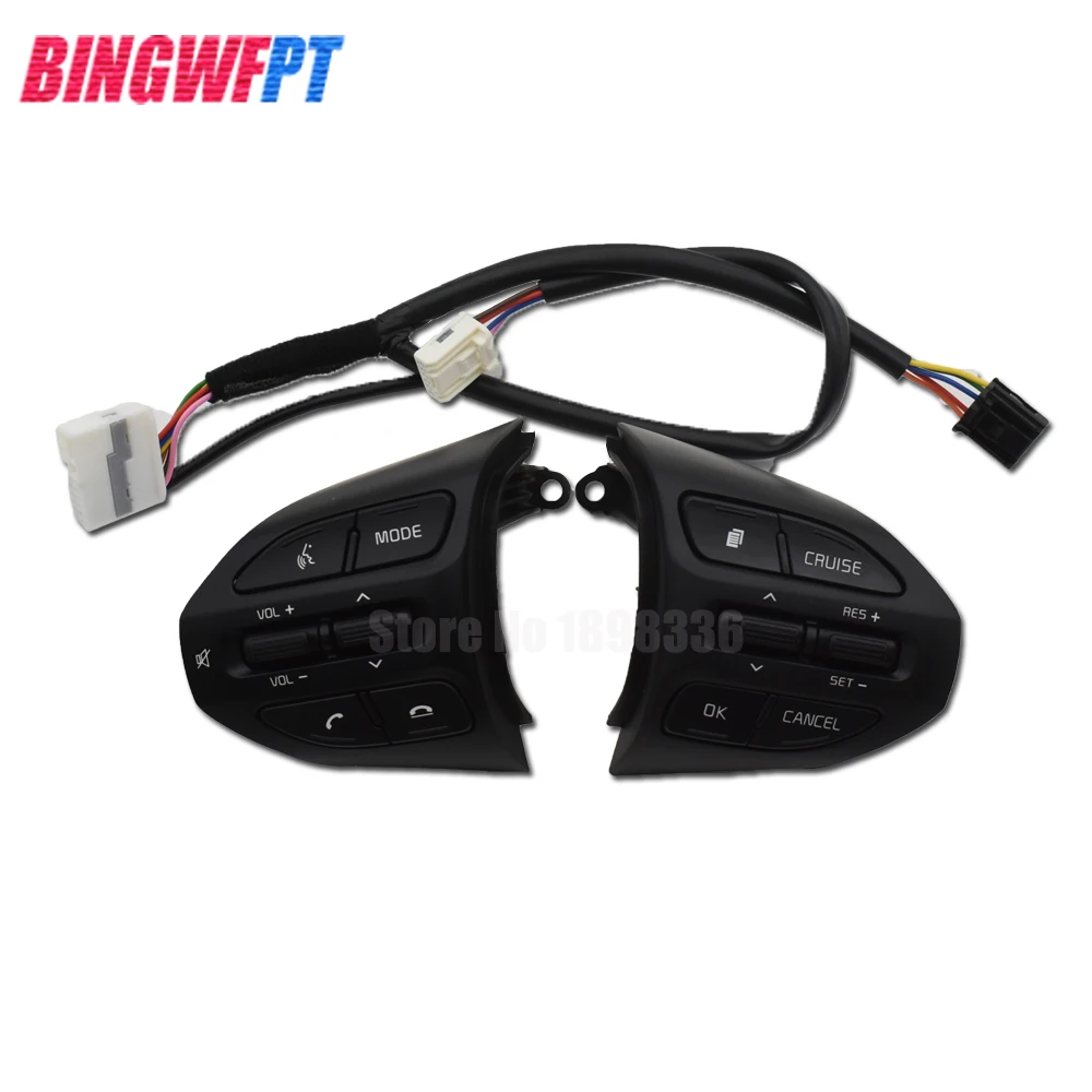 Хорошее качество кнопки рулевого колеса для KIA K2 RIO кнопки Bluetooth телефон круиз контроль громкости