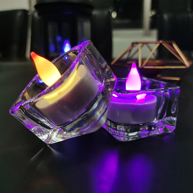 Dancing Candle Led RGB Tea Light Home Decoration Wedding Party Flameless LED Candles Dropship | Дом и сад