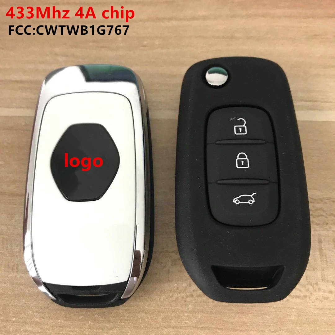 3 BUTTONS CAR KEYLESS SMART REMOTE KEY 4A CHIP 434MHZ FOR RENAULT MEGANE III IV DACIA DUSTER KADJAR CAPTUR SYMBOL REMOTE KEY