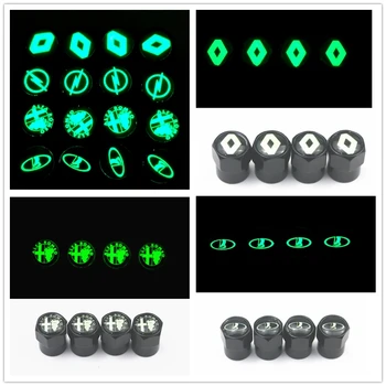 

Luminous Car Wheel Tires Valves caps For VW Renault golf Opel AUDI Skoda Ford Bmw Toyota Kia Alfa Romeo jeep Infiniti honda seat