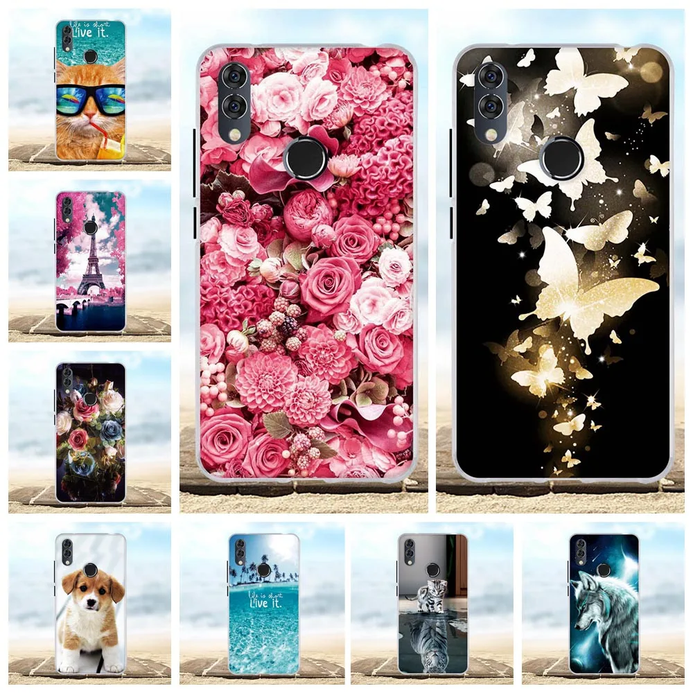 

For Alcatel 5V 5060D Case Silicone TPU Back Cover For Alcatel 5V Case Flower Cat Coque Funda 3D Cute Bag Alcatel5V Phone Cases
