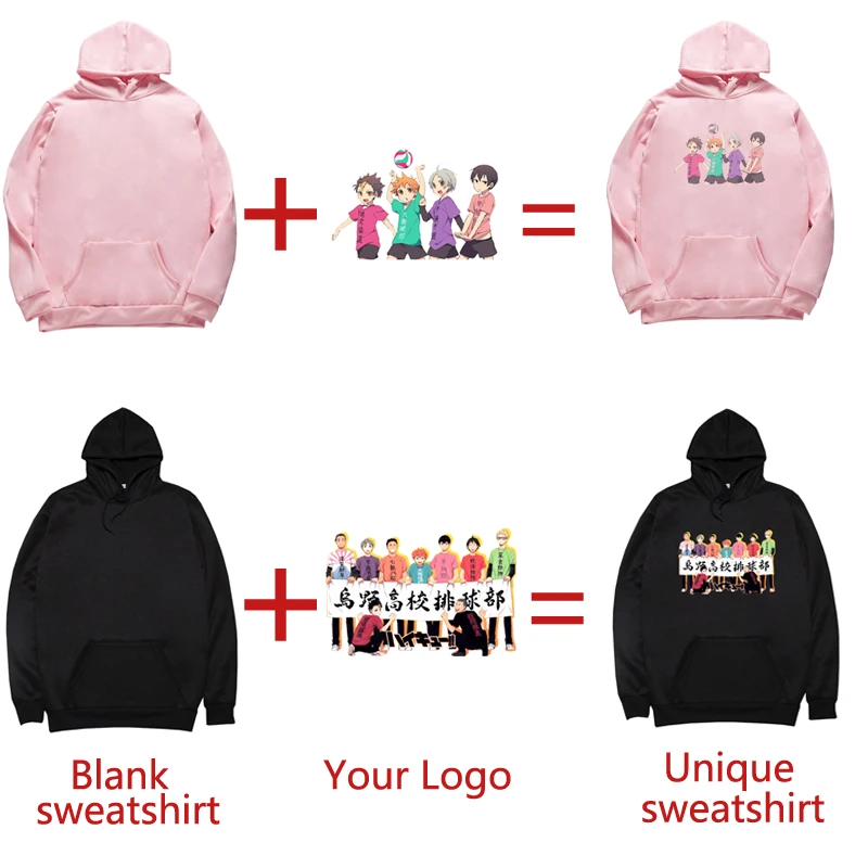 Personalizado hoodies diy texto logotipo imagem impressão