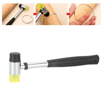 

Double Face Hammer Jewelry Ring Adjusting Processing Tool Finger Measuring Ring Enlarger Stick Mandrel Handle Ring Sizer
